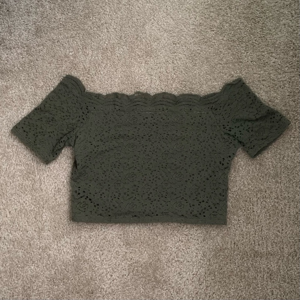 Hollister lace crop top